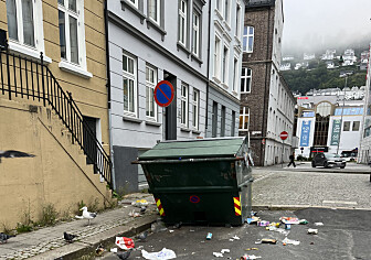 Dette er containeren som Eline må bruke nå