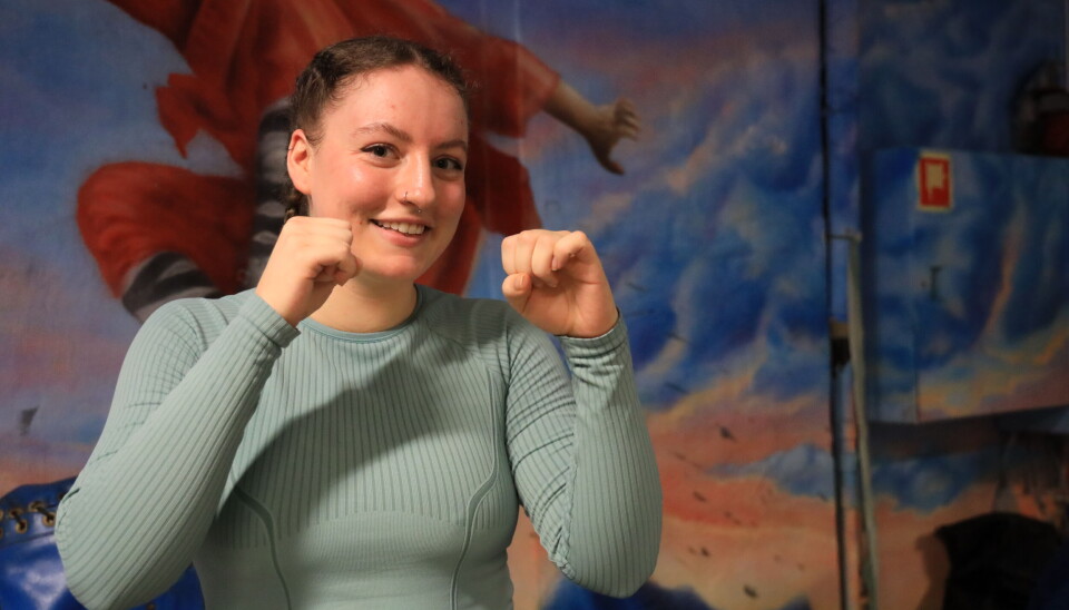 Anna-Lena Leichte har kun vært i Bergen i en måned, men har allerede funnet sin plass på kampsportsenteret.