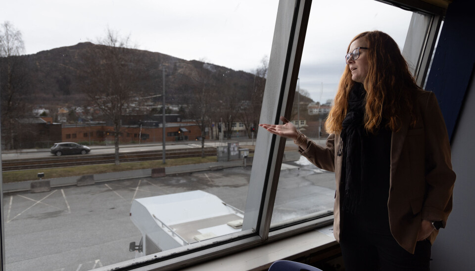 Mjøs-Haugland drømmer om isflate her bobilene står utenfor Bergenshallen.