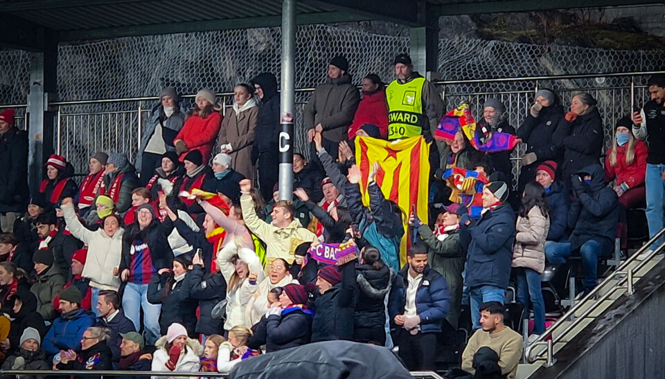 Barcelona sin 2-1-scoring falt i god smak hos bortesupporterne som hadde tatt turen til Bergen.