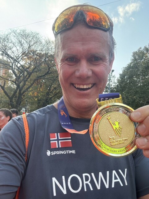 Geir Jarle Bjørneng har selv deltatt i NYC Marathon. Han beskriver det som en spesiell opplevelse.