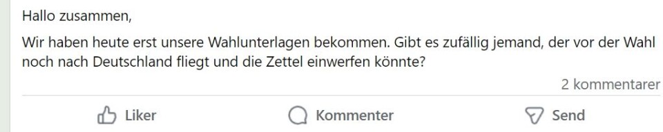 Betalte 800 kroner for å kunne stemme ved valget