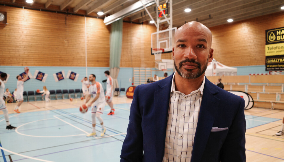 KVARTFINALE: Calix Black N`Diaye klar for Fyllingen Lions sin første kvartfinale kamp.