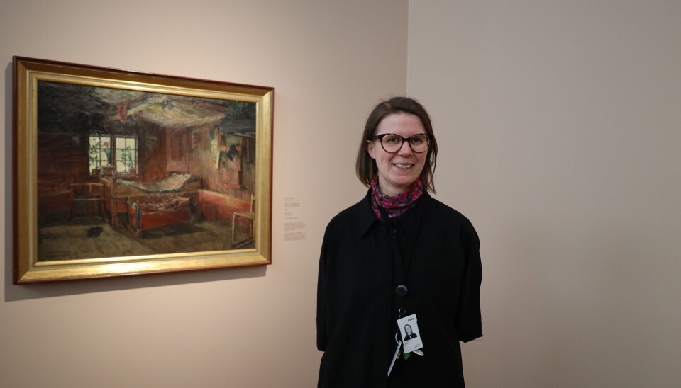 Kurator for utstilling, Tove Haugsbø.