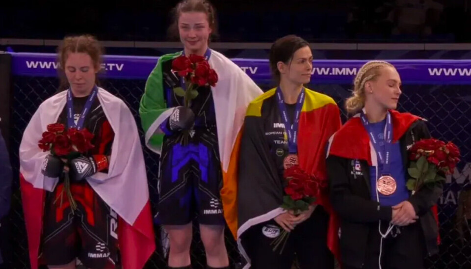 T.h: Paulsen med bronsemedaljen