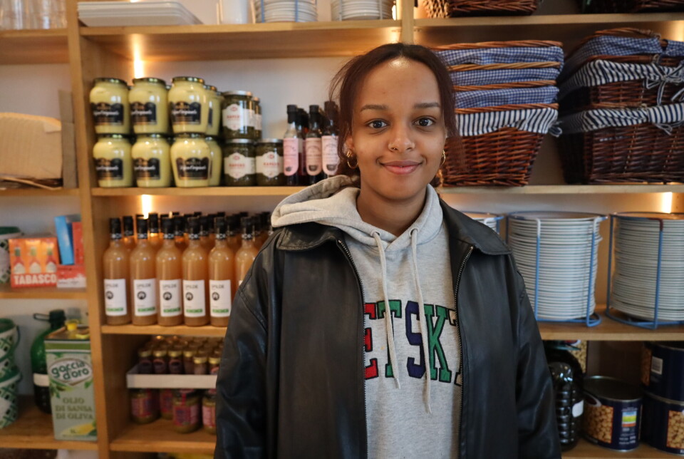 Monna Abdirahman Hashi (22) deltok på foredraget.