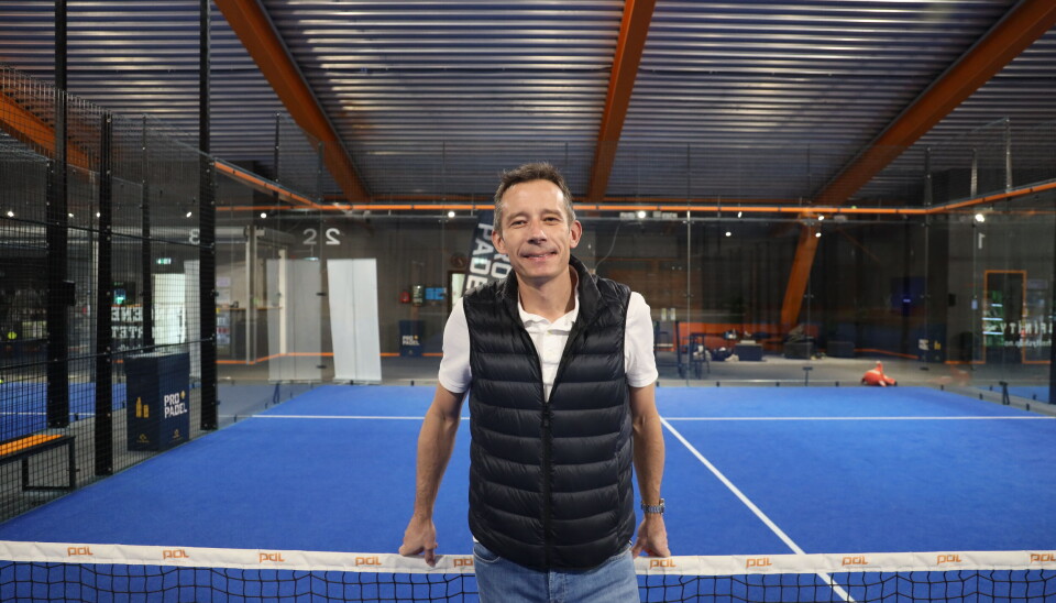 POSITIV TIL UTVIKLINGEN AV PADEL: Nestleder og administrativ leder Cato Guntveit.