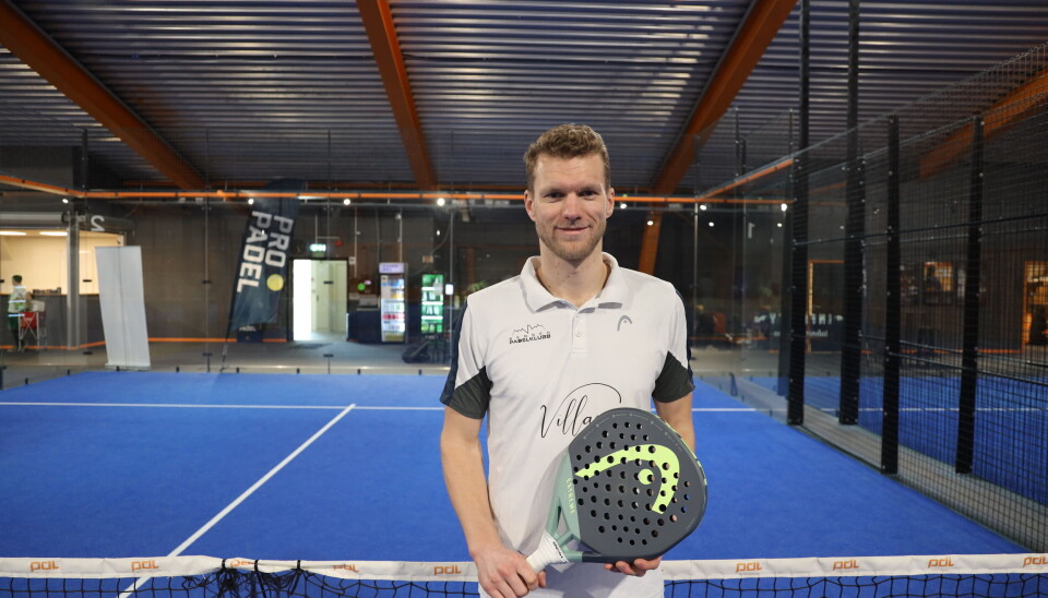 EN AV BERGENS BESTE PADELSPILLERE: Trener i Bergen Padelklubb Nicolai Henriksen Vold.