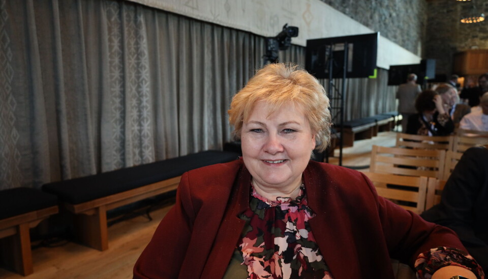 Erna Solberg.
