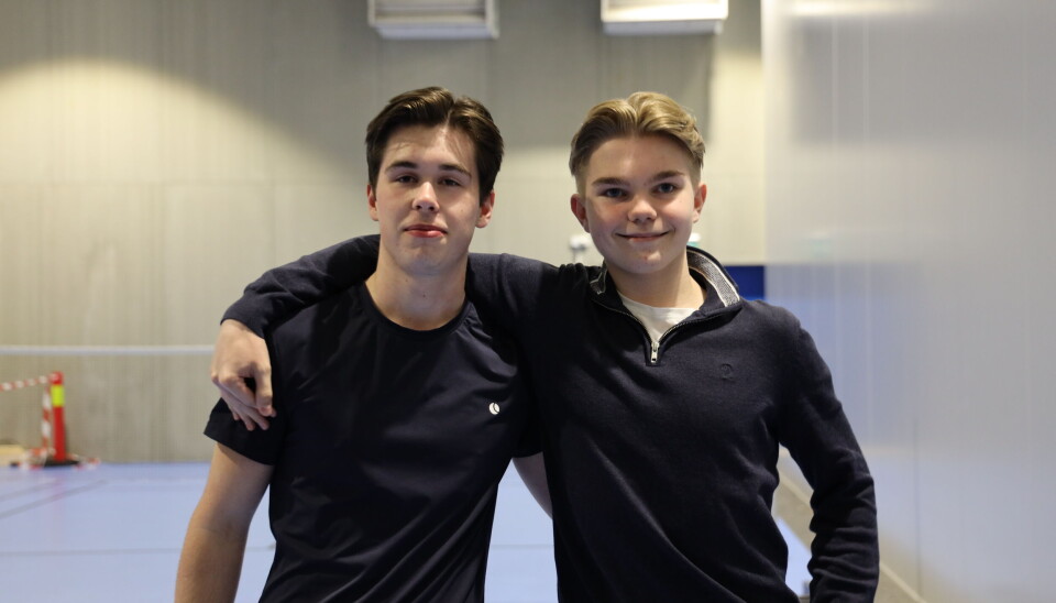 AMBASSADØRENE: Fra venstre: Jakob Hope og Benjamin Bjordal.