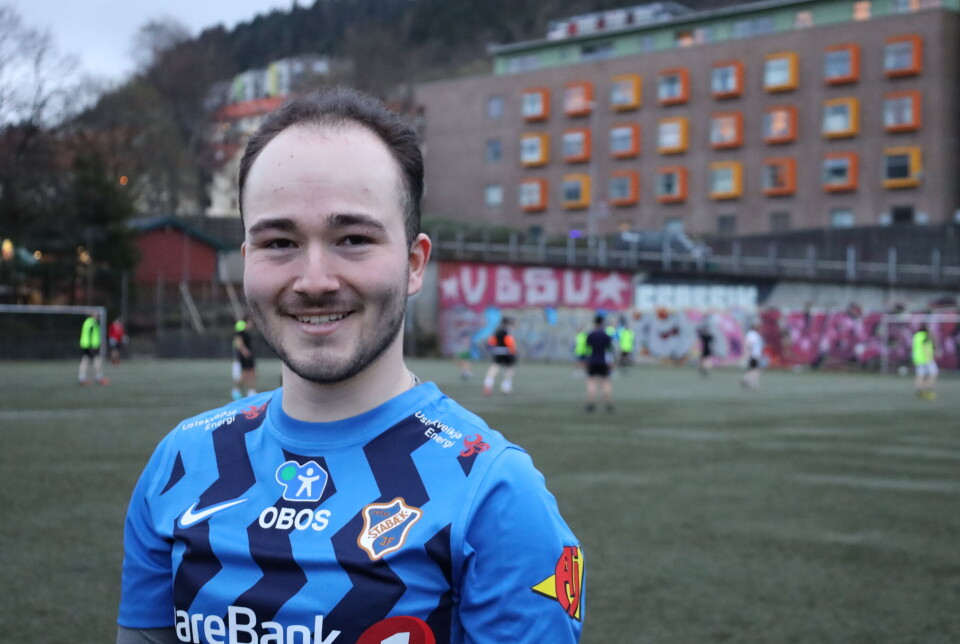 REKRUTTERINGSANSVARLIG: Her står Nicolás August Sanne klar til å stå i mål.