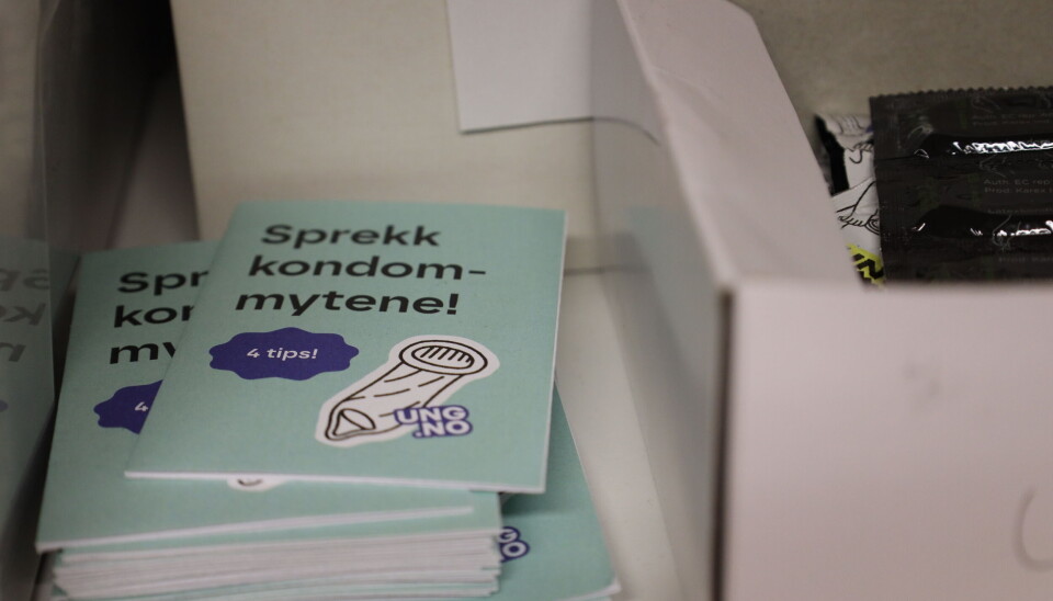 Informasjonsmateriell og gratis kondomer er lett tilgjengelig på SOI-poliklinikken.